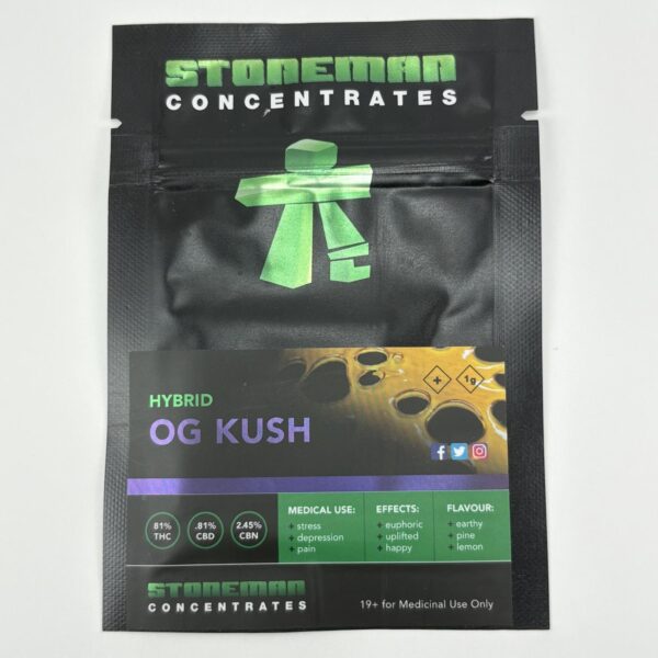 Stoneman Concentrates: Hybrid Og Kush Shatter